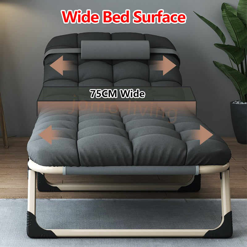 Japanese Portable Folding Bed Single Bed 75cm Wide Surface Lightweight Bed