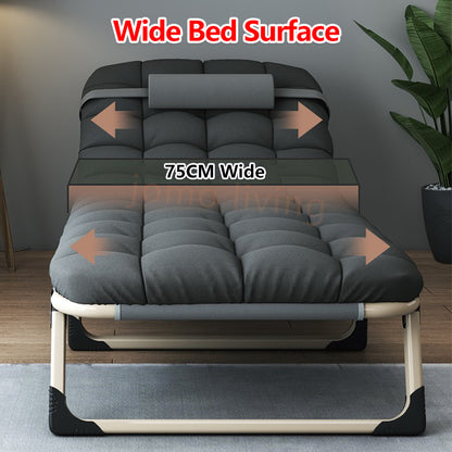 Japanese Portable Folding Bed Single Bed 75cm Wide Surface Lightweight Bed | JOMO Singapore