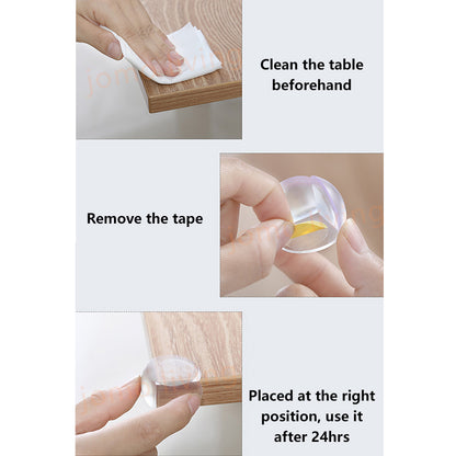 4pcs Transparent Edge Protector Baby Kids Protection Table Corner Guard Safety Anti Collision