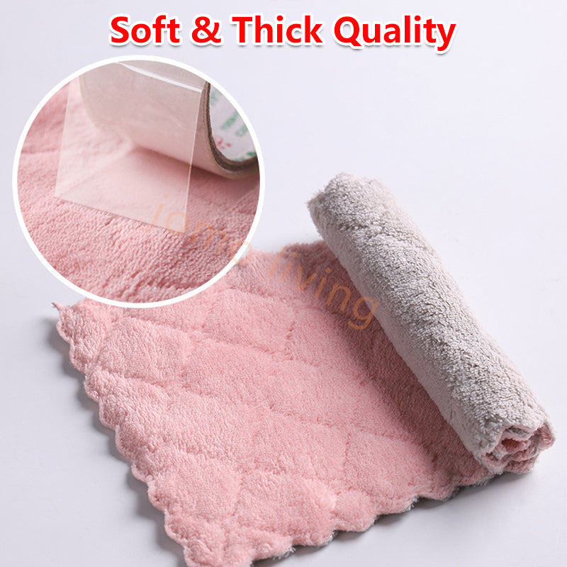 MPWEGNP Water Absorbent Repeatable Dishwasher Cleaning Wipe Hanging Towel Dishcloth Kitchen Bathroom Water Absorbent Towel Towel Towel Dark Kitchen