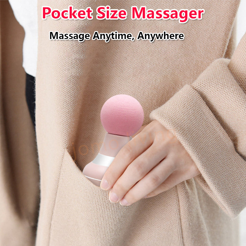 Mini Massage Gun Electric Muscle Cervical Spine Waist Massage Tool Neck Pocket Massager