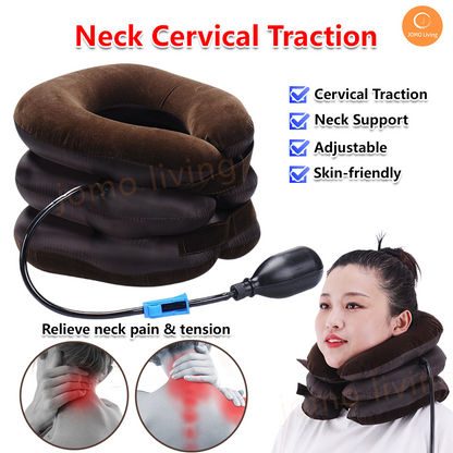 Neck Cervical Traction Device Inflatable Neck Support Cervical Collar Air Traction Device