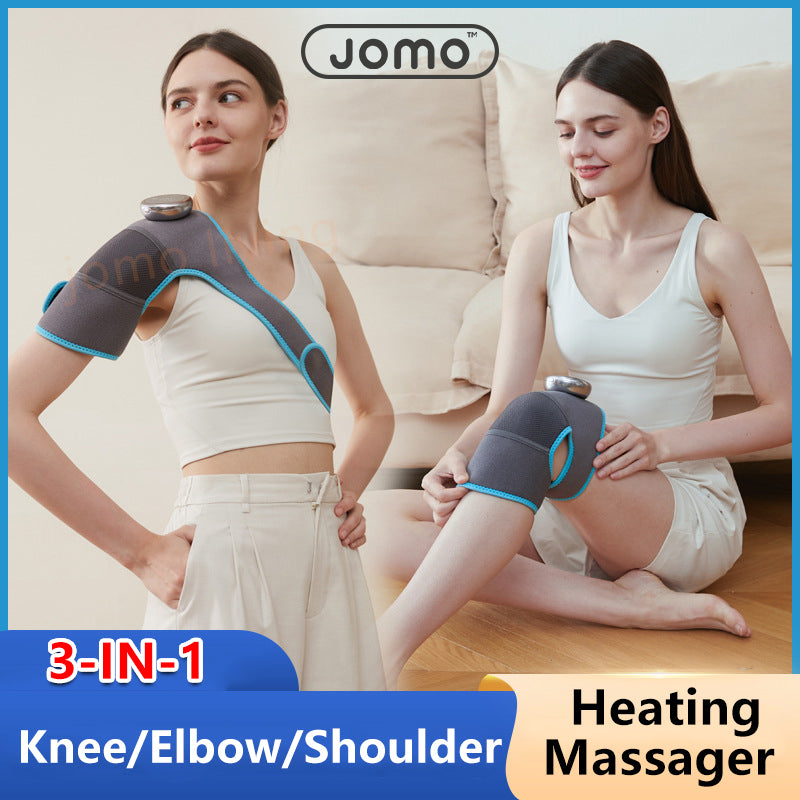 JOMO 3 in 1 Knee Shoulder Elbow Heating Massager Wireless Knee Warmer Pain Relief Massage Pad
