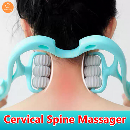 Cervical Spine Massager Handheld Massager Neck Massage Roller Pain Relief Neck Pain