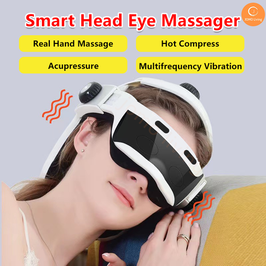 Smart Head Eye Massager Wireless Electric Massager Hot Compress Air Pressure Vibration Therapy Massager