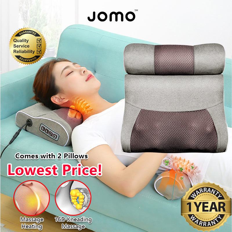 Double Combination Wormwood Electrical Massage Pillow Shoulder Neck Massager