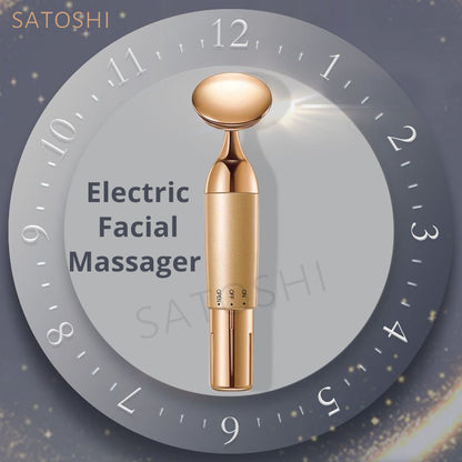 Electric Gold Facial Massager Essence Absorption Vibrator Facial Firming Beauty Device