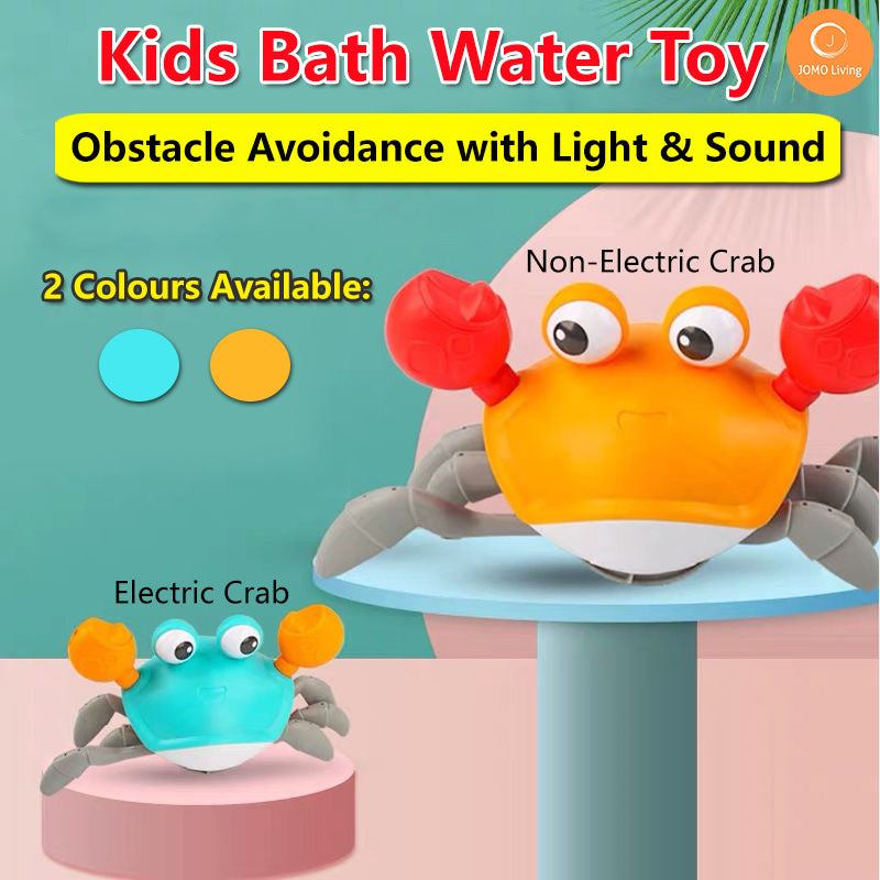 Baby Toy for Land & Water Crab Baby Shower Crab Light Music Charging Kids Child Children