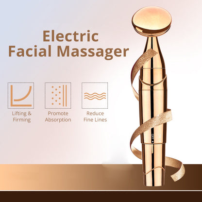 Electric Gold Facial Massager Essence Absorption Vibrator Facial Firming Beauty Device