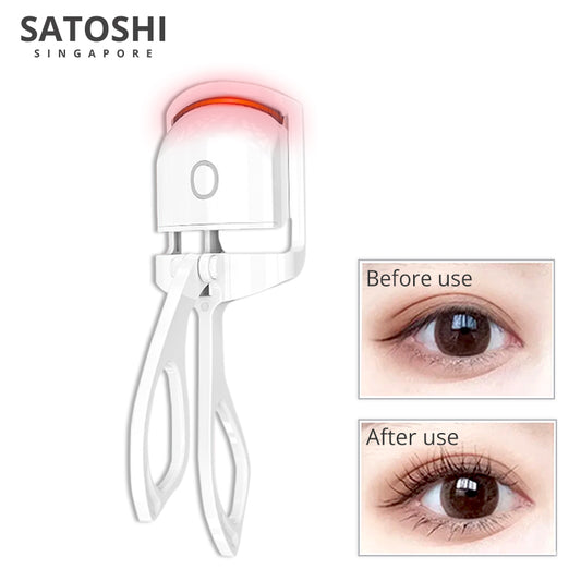 SATOSHI Premium Electric Eyelash Curler Rechargeable USB Heated Eyelashes Extension Curling Device Makeup Tool