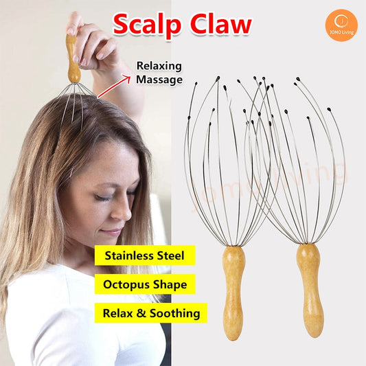 Octopus Head Neck Scalp Massager Stress Release Relax Tool