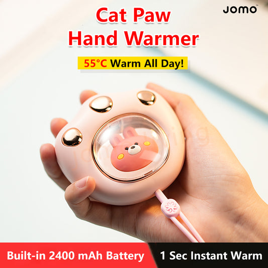JOMO Cat Paw Hand Warmer Instant Cute Warmer Heating Pack Electric Heat Pack USB Warmer