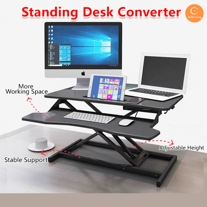Ergonomic Standing Desk Converter Lift Laptop Table Computer Table