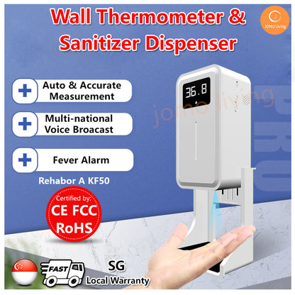 Wall-Mounted Thermometer K3 Pro K3 Non-Contact Digital Infrared Forehead | JOMO Singapore