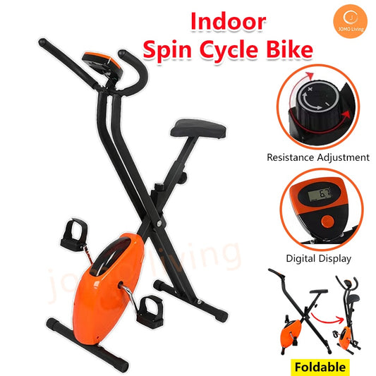 Indoor Foldable Cycle Spin Bike Bicycle Exercise Bike Fitness Gym Cycling Machine Gym treadmill