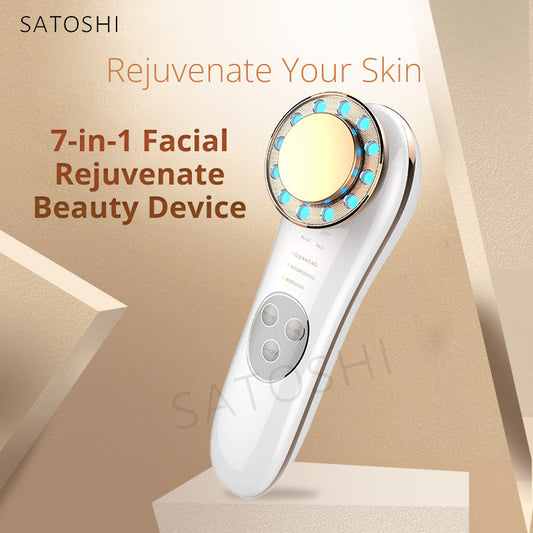 SATOSHI Premium 7 in 1 Skin Rejuvenate Beauty Device Vibrating Facial Massager Skin Care Tools Lifting Tighting 美容仪