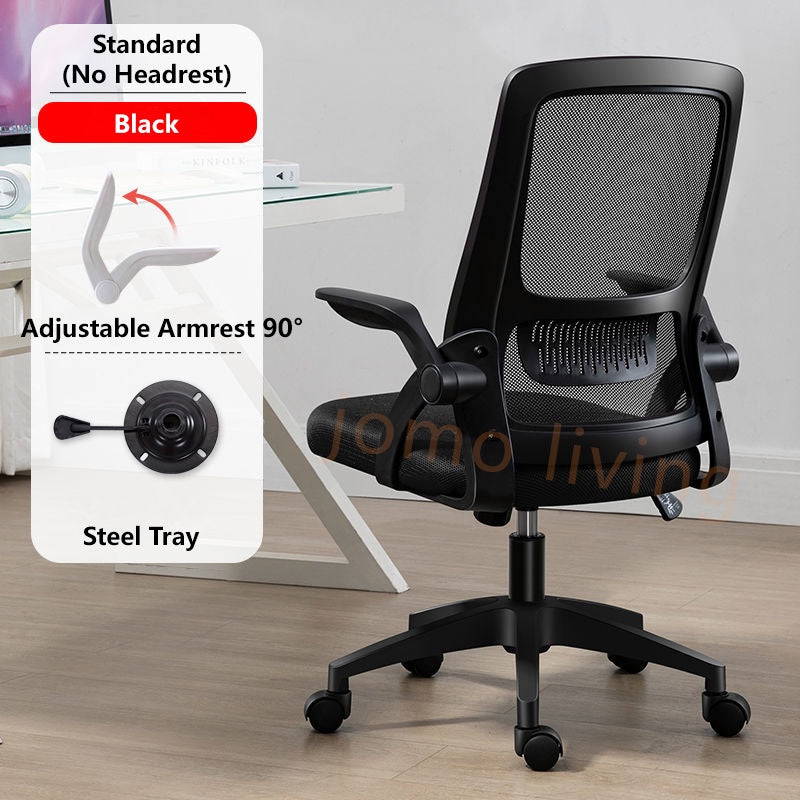 Ergonomic Comfort Office Chair Latex Cushion Backrest Lumbar Support Design