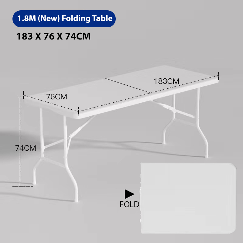 HDPE Portable Folding Table Travel Outdoor Foldable Tables Study Table Dinning Table Desk