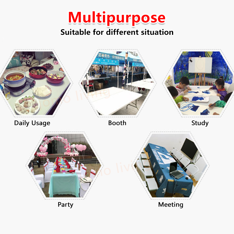 HDPE Portable Folding Table Travel Outdoor Foldable Tables Study Table Dinning Table Desk