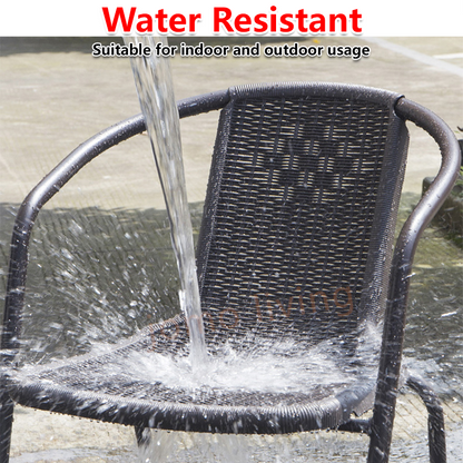 Outdoor Chairs Stackable Rattan Chair Water-Resistant Ergonomic Armrest Chair