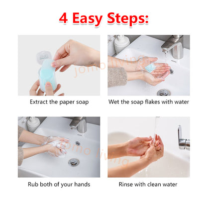 Japan Kinbata Paper Soap Travel Disposable Soap Hand Wash Portable Paper Soap