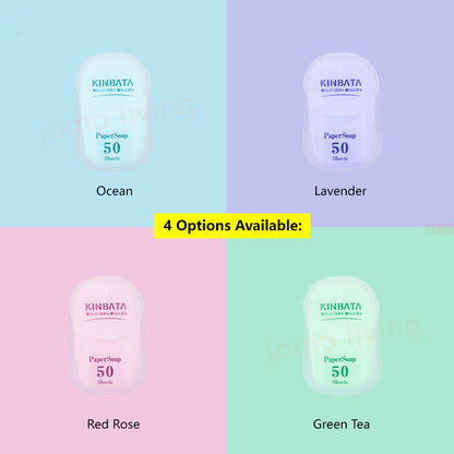 Japan Kinbata Paper Soap Travel Disposable Soap Hand Wash Portable Paper Soap