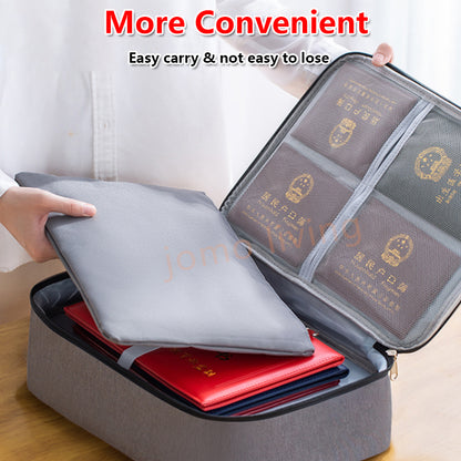 Travel Multi Layer Storage Bag Passport Certificate Document Card Storage Organizer Bag