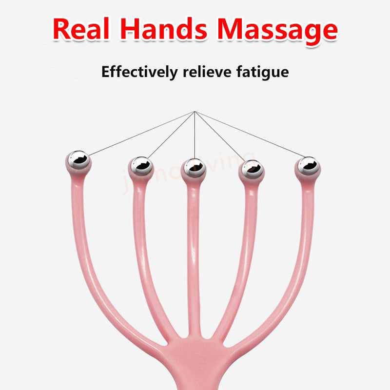 5 Claw Scalp Massager Acupoint Massage Relaxer Octopus Stress Release Tool