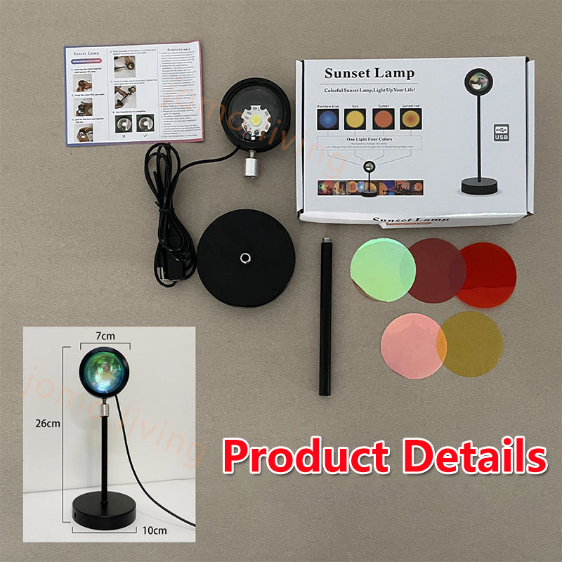 11 & 16 Color Rainbow Sunset Lamp Led Projector UFO Sunset Light Night Lamp Atmosphere Lamp Wall Gift
