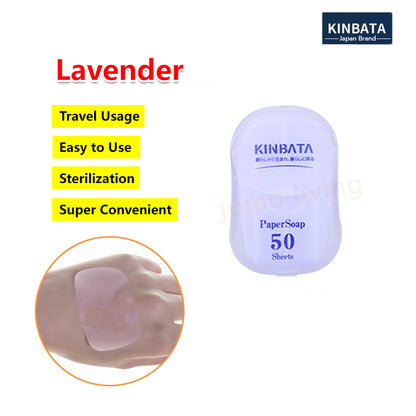 Japan Kinbata Paper Soap Travel Disposable Soap Hand Wash Portable Paper Soap