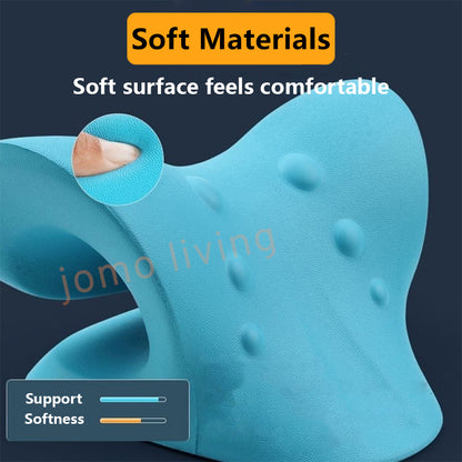 JOMO Neck Massager V & C Shape Pillow Neck Stretcher Relax