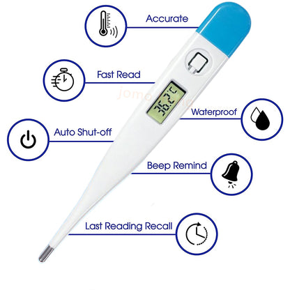 XHF2001 Digital Electronic Clinical Thermometer Baby Kids Adult Fever Armpit Tongue | JOMO Singapore