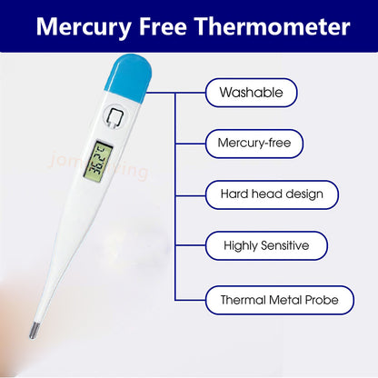 XHF2001 Digital Electronic Clinical Thermometer Baby Kids Adult Fever Armpit Tongue | JOMO Singapore