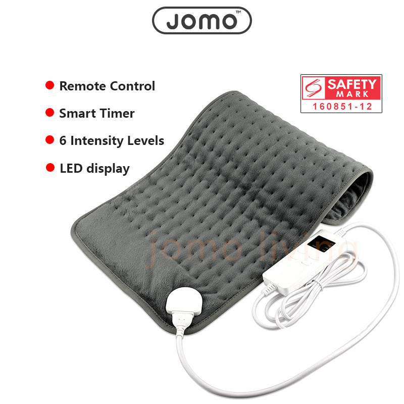 JOMO Electric Heating Pad Back Pain Massage Machine Washable Heat In 30 Sec