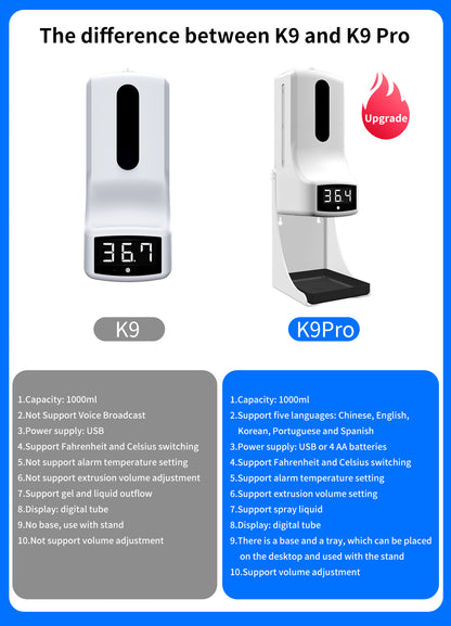 Wall-Mounted Thermometer K3 Pro K3 Non-Contact Digital Infrared Forehead | JOMO Singapore