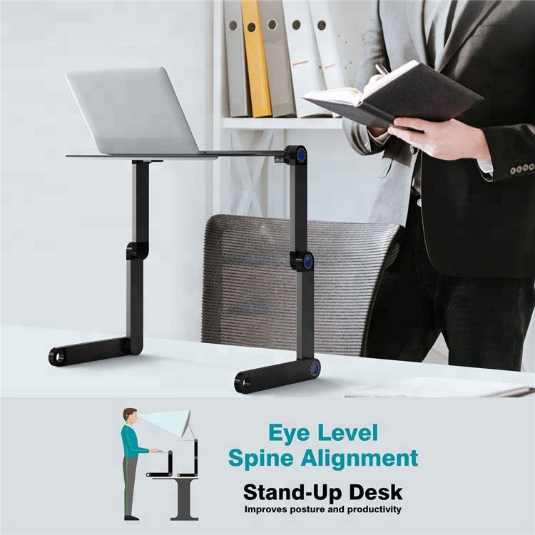 360 Rotation Adjustable Laptop Stand Laptop Table Laptop Rack Portable Bed Stand