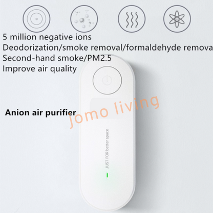 Negative Ion Anion Mini Air Purifier Portable Air Cleaner Plug in Deodorizer
