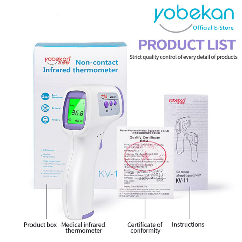 Medical Infrared Non Contact Digital Forehead Baby Thermometer temperature scanner