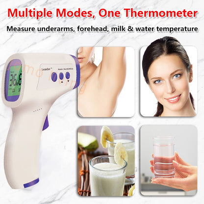 Medical Grade Non Contact Thermometer Infrared Forehead Home Thermometer Adult Child Milk Temperature | JOMO Singapore
