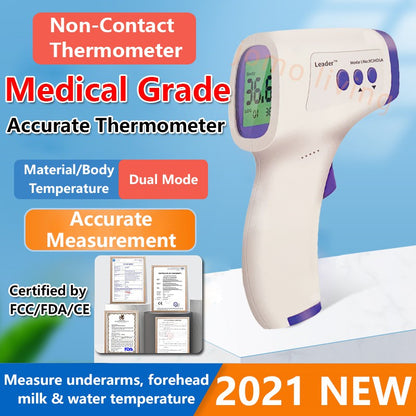 Medical Grade Non Contact Thermometer Infrared Forehead Home Thermometer Adult Child Milk Temperature | JOMO Singapore
