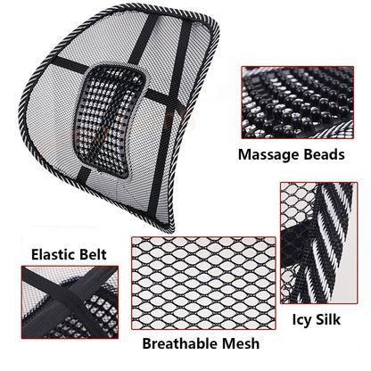 Adjustable Lumbar Spinal Back Support Ergonomic Car Seat Cushion