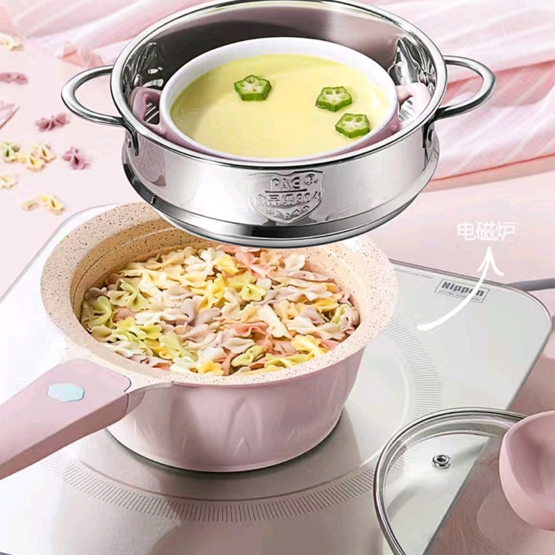 3 in 1 Multi Functional Medical Stone Food Pot Slow Cooker Baby food Non-stick Frying Pan Milk Pot