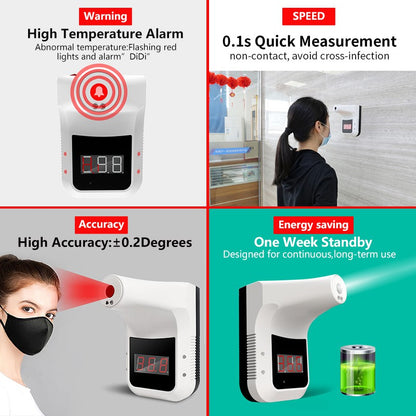 Wall-Mounted Thermometer K3 Pro K3 Non-Contact Digital Infrared Forehead | JOMO Singapore