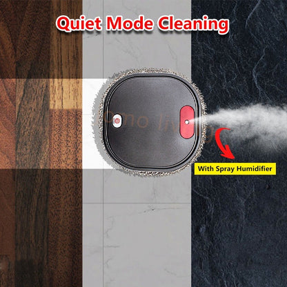 Humidifying Mopping Robot Dry Wet Robotic Vacuum Cleaner 1000pa Suction