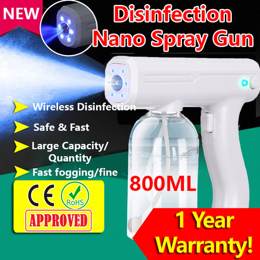 Sanitizer Spray Machine Disinfection Blue Ray Disinfectant Spray Gun UV Nano Atomizer K5