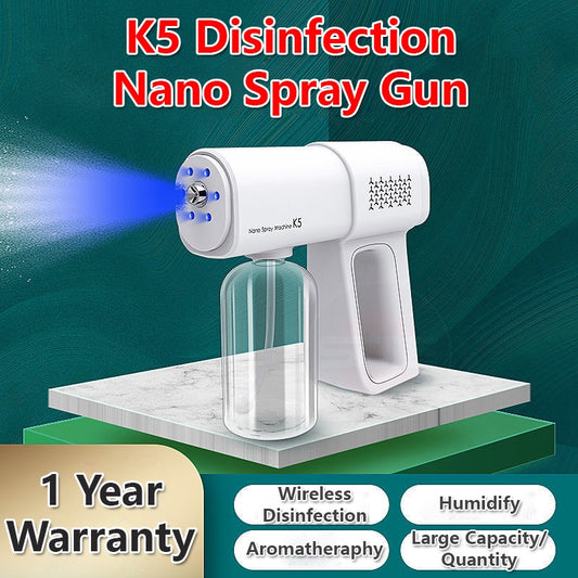 K5 Disinfection Nano Spray Gun Handheld Portable Lightweight Air Purification Humidification USB