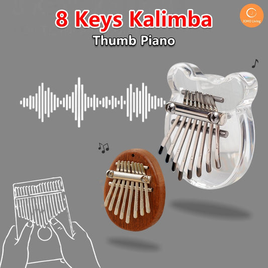 Kalimba 8 Keys Mini Kalimba Thumb Piano Mini Piano Finger Piano Gift Crystal Kalimba