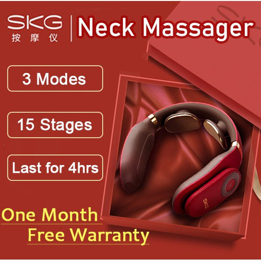 Genuine SKG Smart 4098 Portable Neck Cervical Massager Massage Back Head Heating Gift Idea