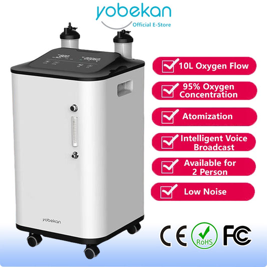 Yobekan ZY10ZW Medical Molecular Oxygen Generator Machine 10L High Oxygen Concentrator Intelligent Voice Broadcast