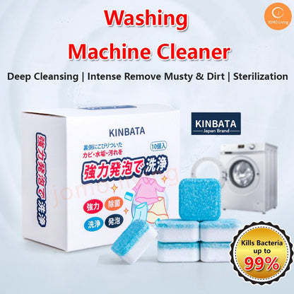 Japan Kinbata Washing Machine Cleaner Effervescent Tablet Sterilization Disinfection Anti Bacterial | JOMO Singapore